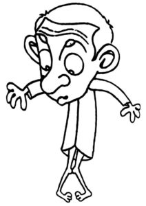 Dibujos Para Colorear Mr Bean Imprima Gratis Piezas