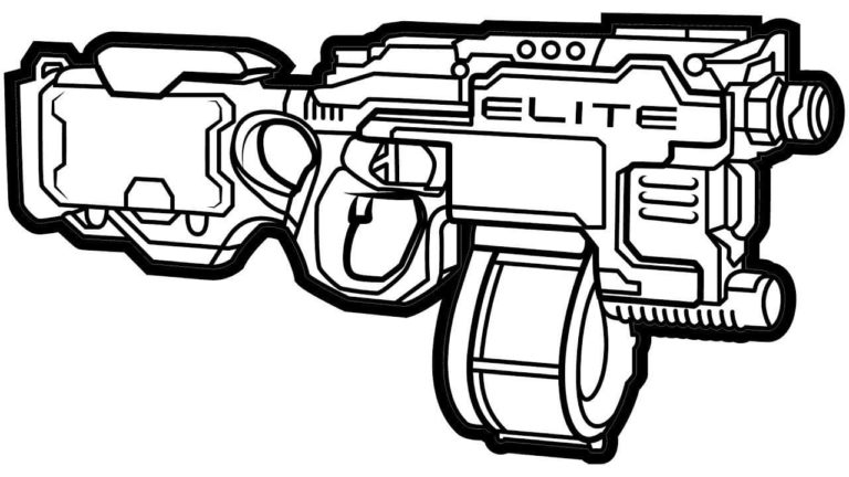 Nerf Guns Coloring Pages Print For Free Wonder Day Coloring Pages