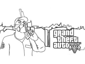 Gta Coloring Pages Printable Colorings Pages