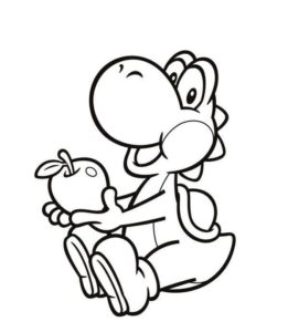 Dibujos Para Colorear Yoshi Imprimir Dinosaurio De Mario