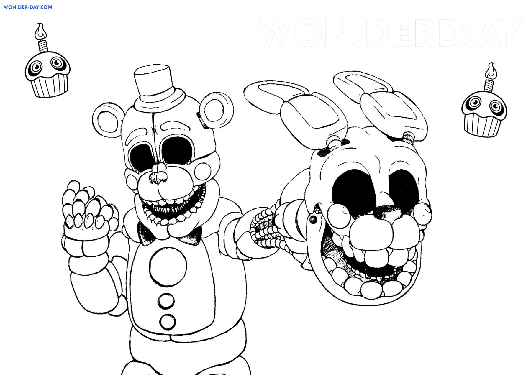 Five Nights At Freddy S Coloring Printables