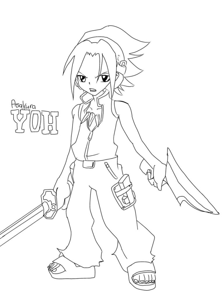 Coloriage Shaman King Wonder Day