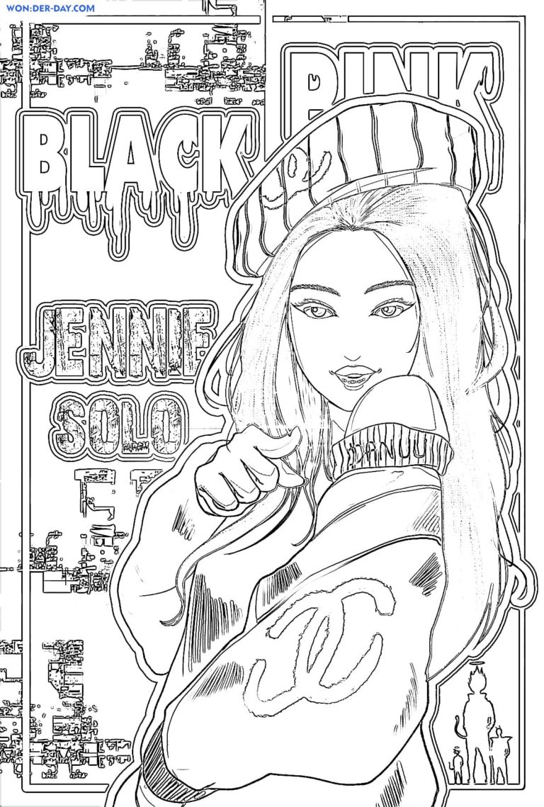 Coloriage Blackpink Coloriages Gratuits Imprimer