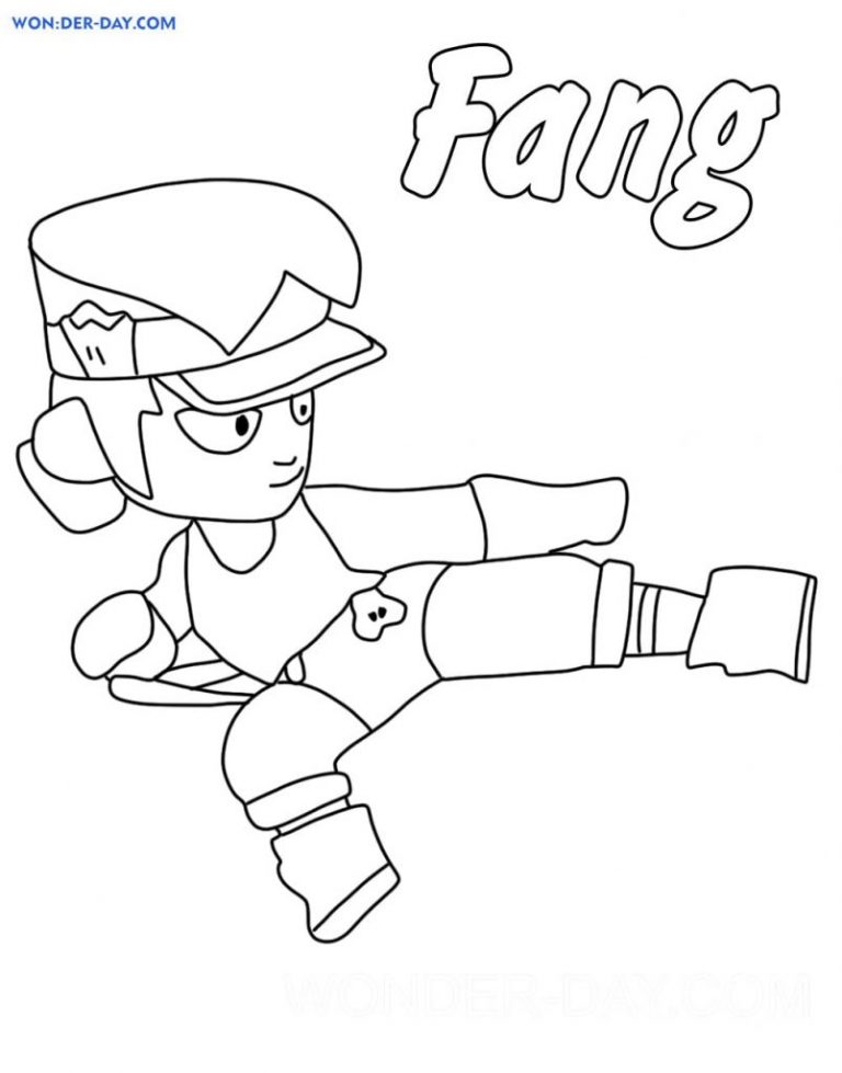 Dibujos De Fang Brawl Stars Para Colorear Wonder Day Dibujos Para