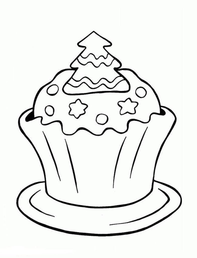 Coloring Pages Cupcake. The best images of sweets here