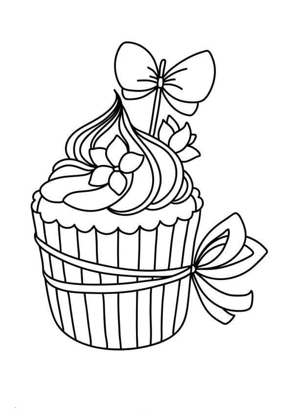 Coloriage Cupcake. Les meilleures images de bonbons ici