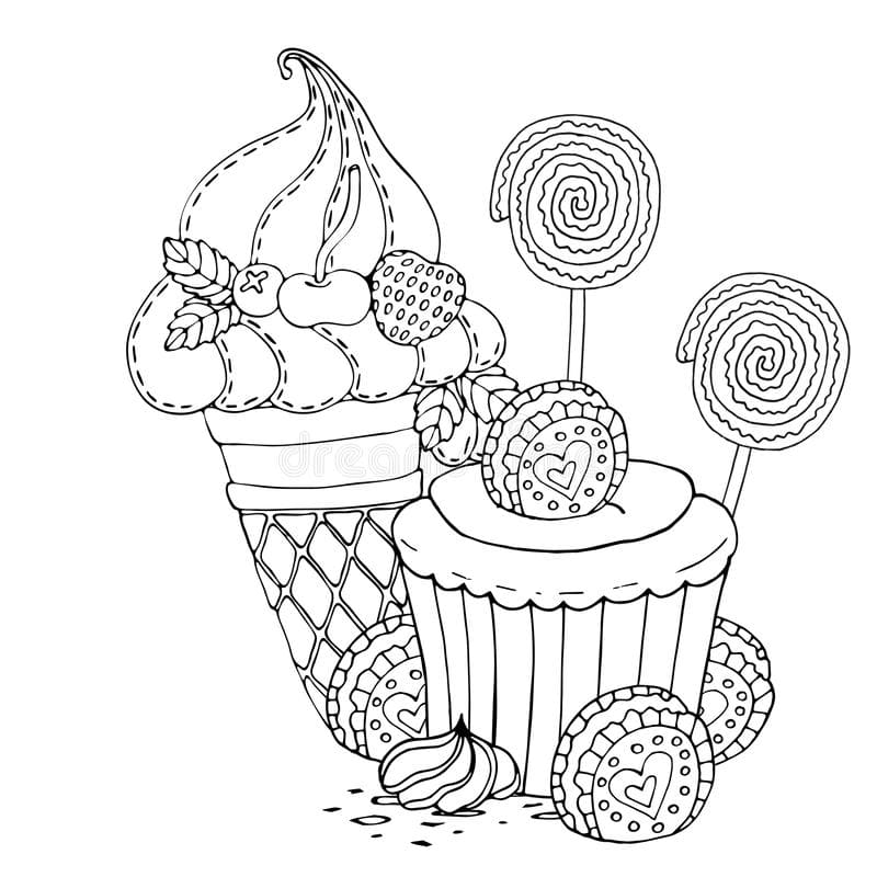 Dibujos de Magdalena para Colorear. Las mejores imágenes de dulces
