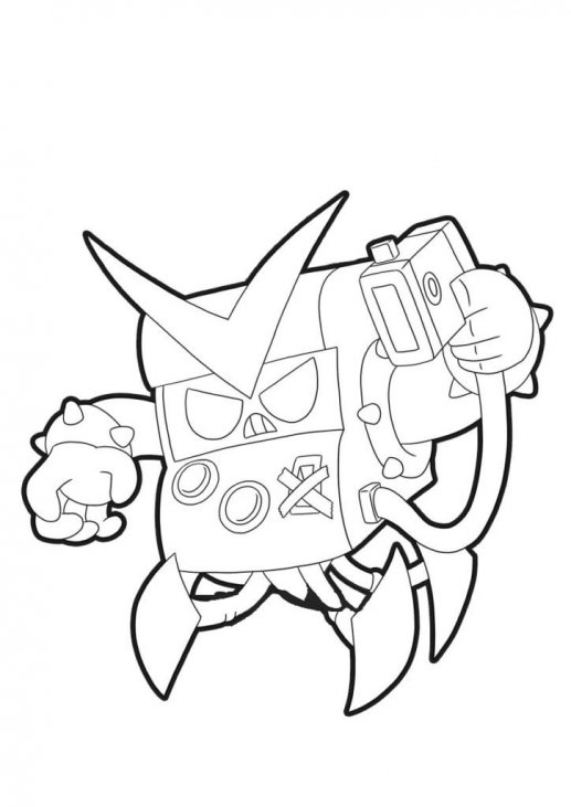 Brawl Stars Coloring Pages Ricochet Coloring And Drawing - cómo pintar a chase bull de brawl stars
