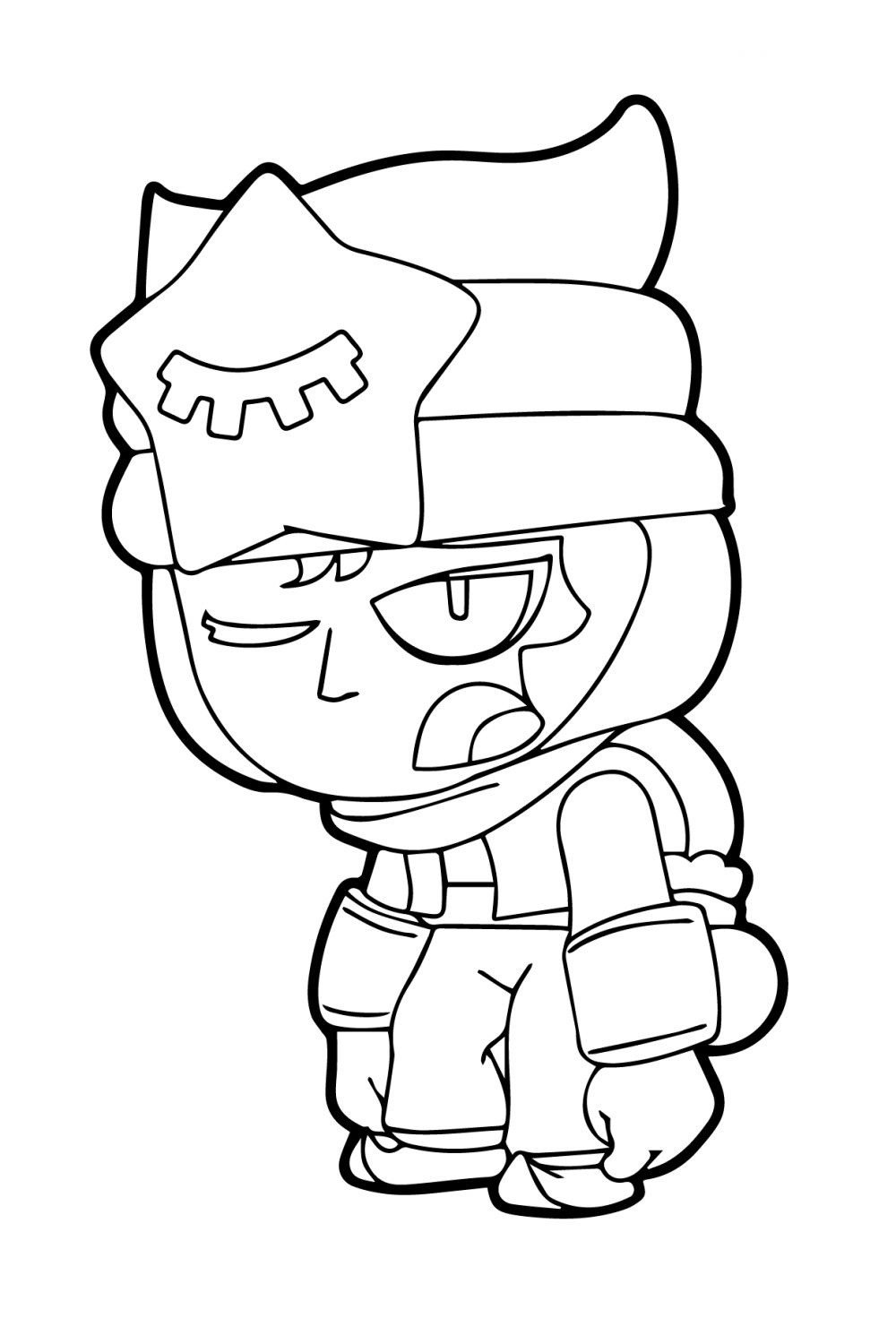 Sandy Coloring Pages Print Brawl Stars Character For Free - brawl stars image a imprimer