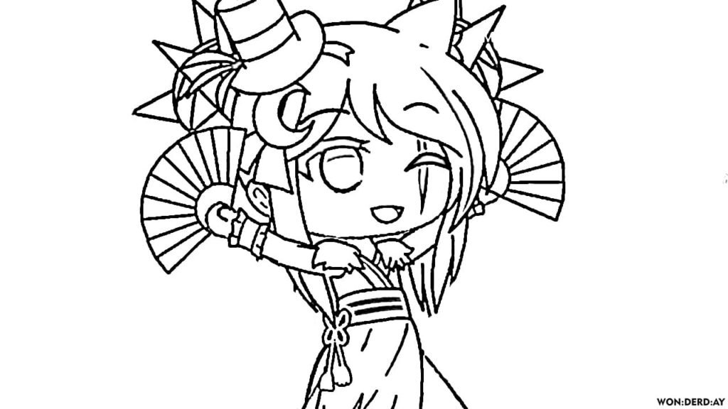 Coloring Pages Gacha Life. Print for free