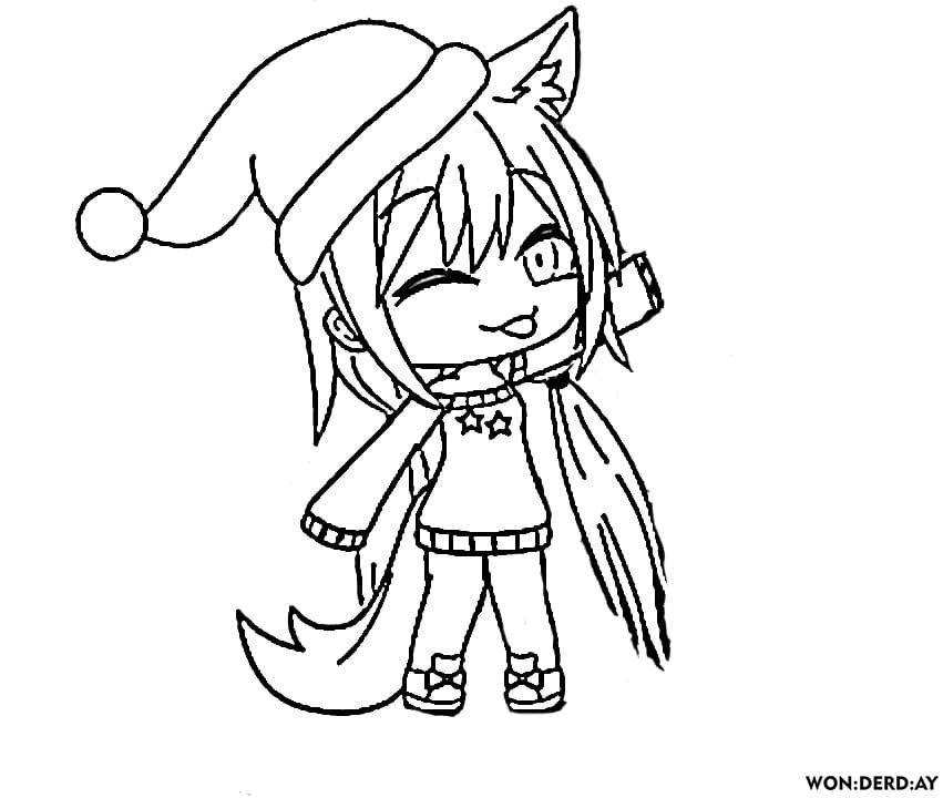 Desenhos para colorir de Pretty Girl Gacha Life - Desenhos para