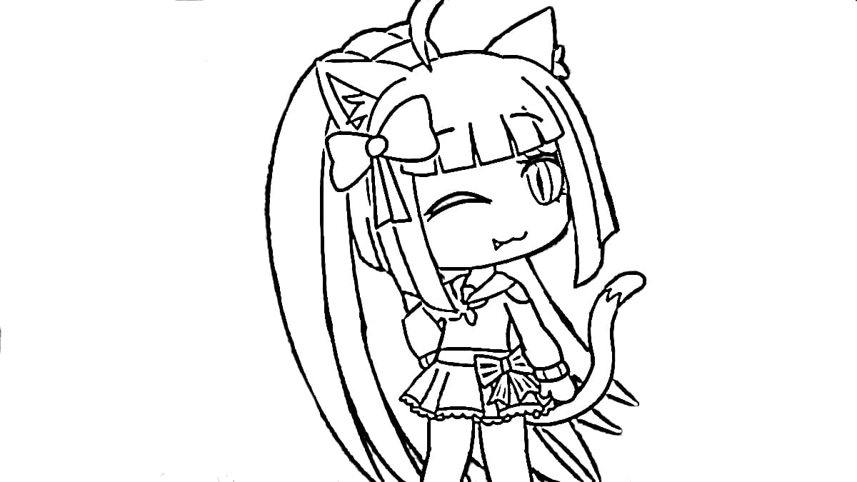 coloring pages gacha life print for free wonder day