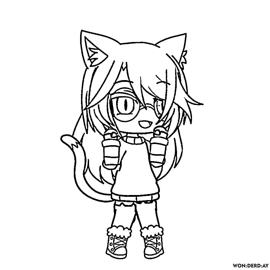 Download Kawaii Desenhos De Gacha Life Para Colorir E Imprimir ...