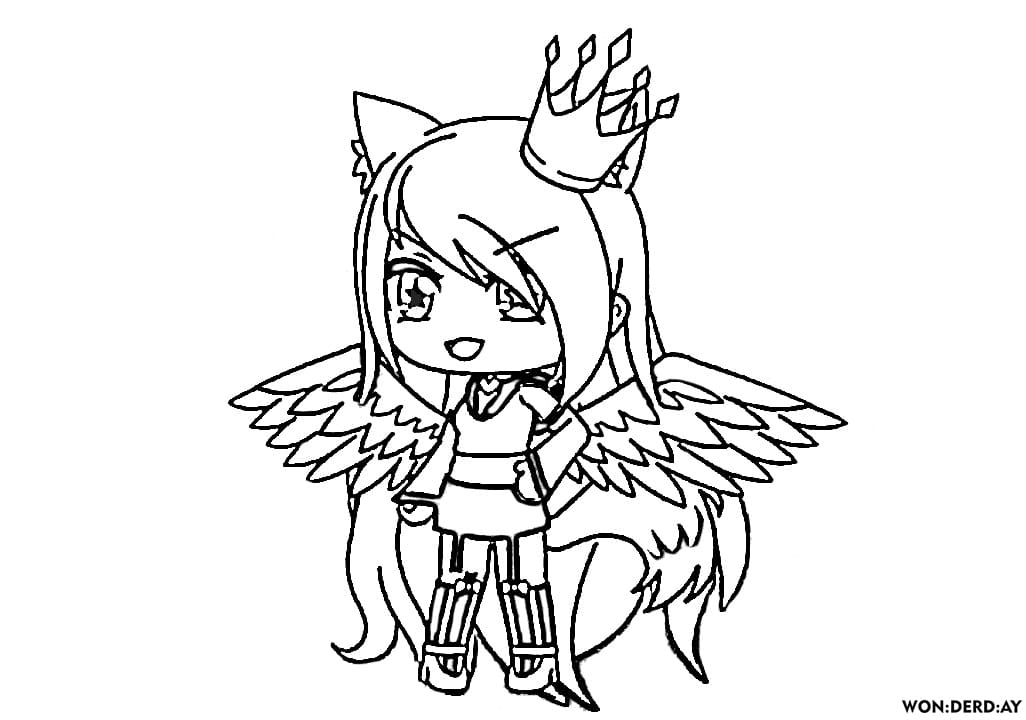 Desenhos para colorir de Pretty Girl Gacha Life - Desenhos para