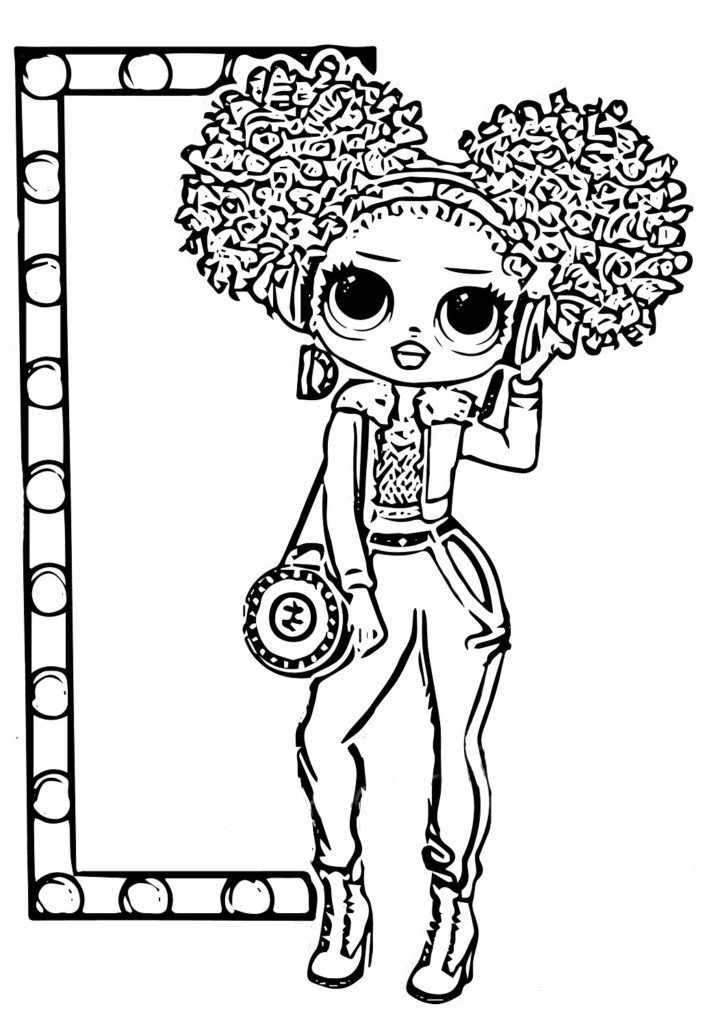 Desenhos para colorir LOL OMG Dollie Winter Disco - Desenhos para