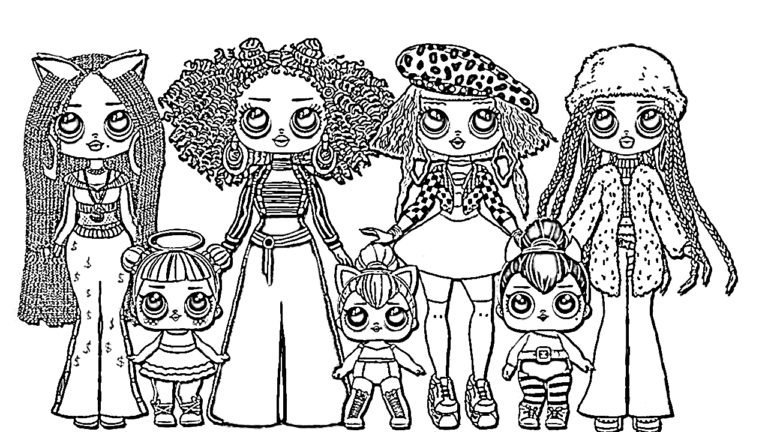 Omg Lol Dolls Coloring Pages - Unruh Scoleney