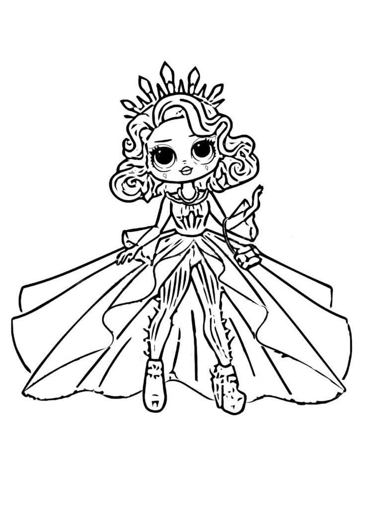 LOL Surprise OMG Coloring Book Miss Independent  Folhas para colorir,  Desenhos tumblr para colorir, Desnhos para colorir