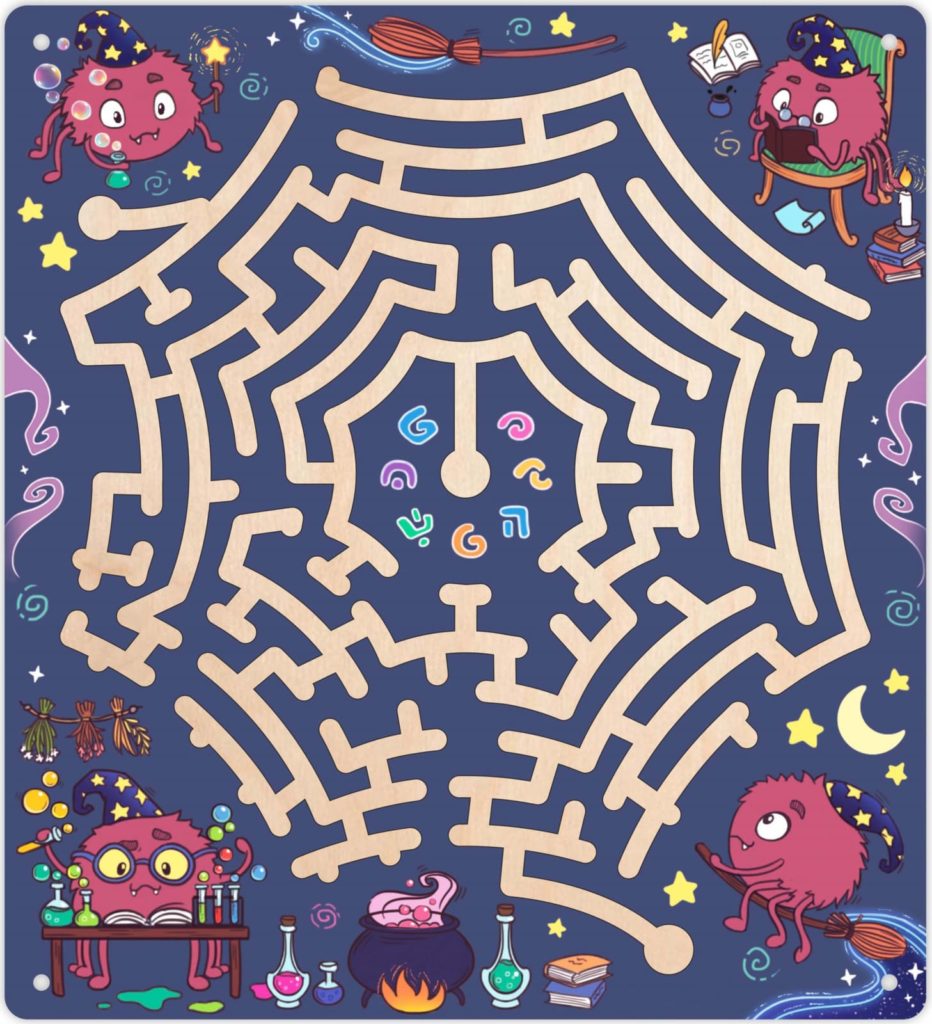 Farbige Labyrinthe für Kinder