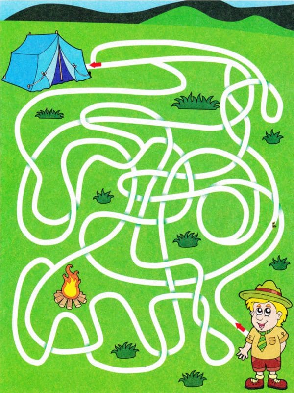 Labyrinthes colorés pour enfants