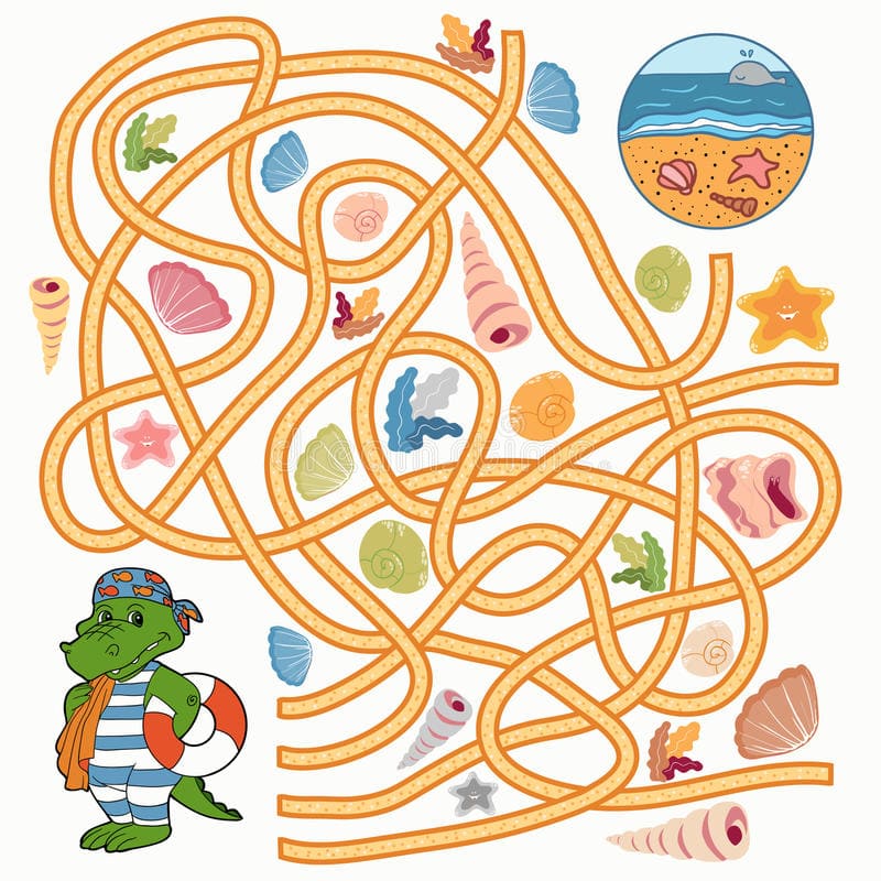 Colored mazes for Kids
