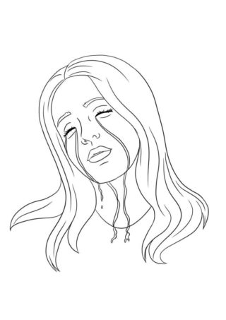 Coloring Pages Billie Eilish. Download or print for free