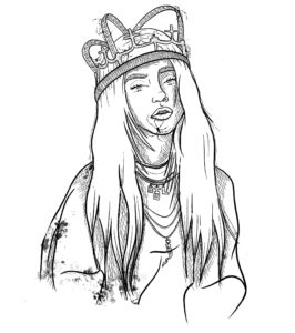 Download Coloring Pages Billie Eilish. Download or print for free