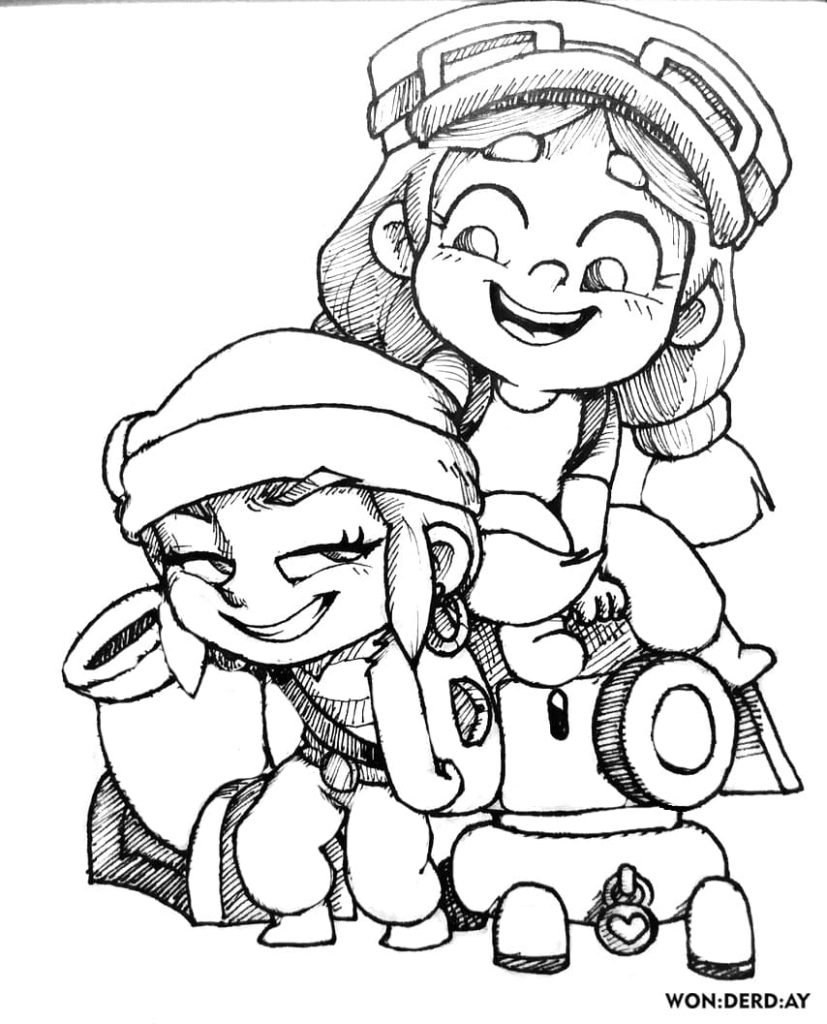 Coloring Pages Jacky Brawl Stars. Print for free