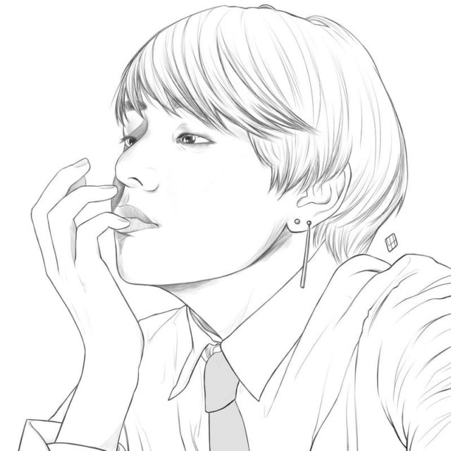 Bts J Hope Para Colorir Imprimir E Desenhar Colorir Me - PDMREA