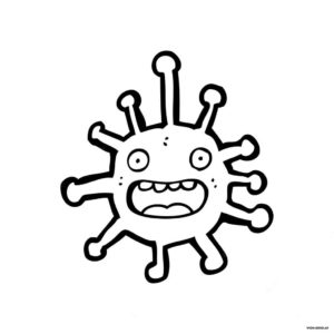 Coloring Pages Coronavirus for Kids. Free Print in A4 format