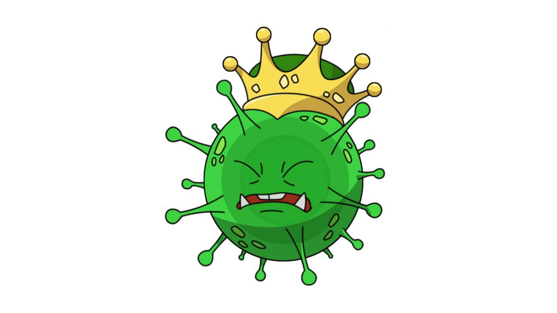 Вирус коронавирус мультяшный