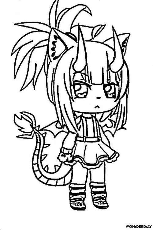 maker gacha club coloring sheet  Girl sketch, Coloring pages, Cute coloring  pages