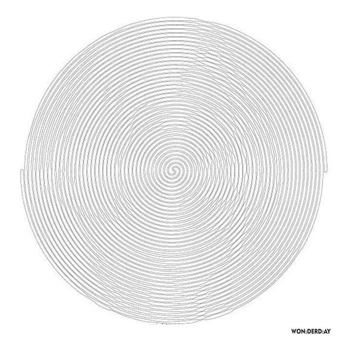Dibujos para colorear Espiral un círculo Spiroglyphics. Imprimir gratis