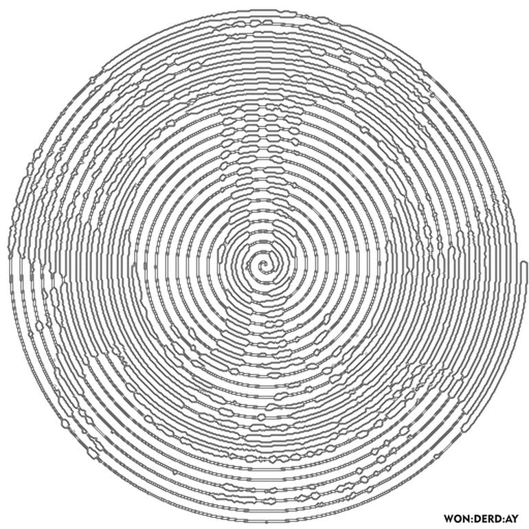 Disegni da colorare di Spirale Spiroglyphics. Stampa gratuitamente