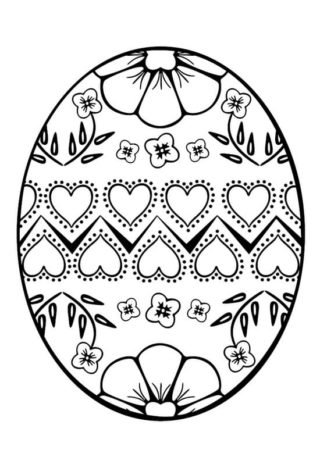Ausmalbilder Ostereier für Kinder. Drucken 60 Bilder