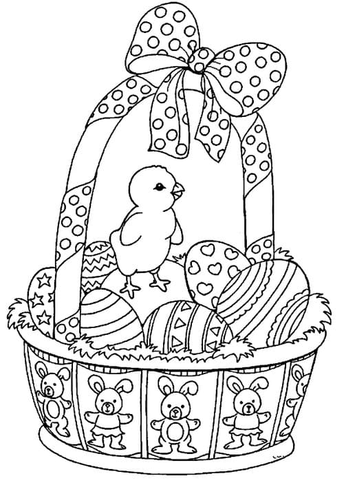 Disegni da colorare di uova di Pasqua