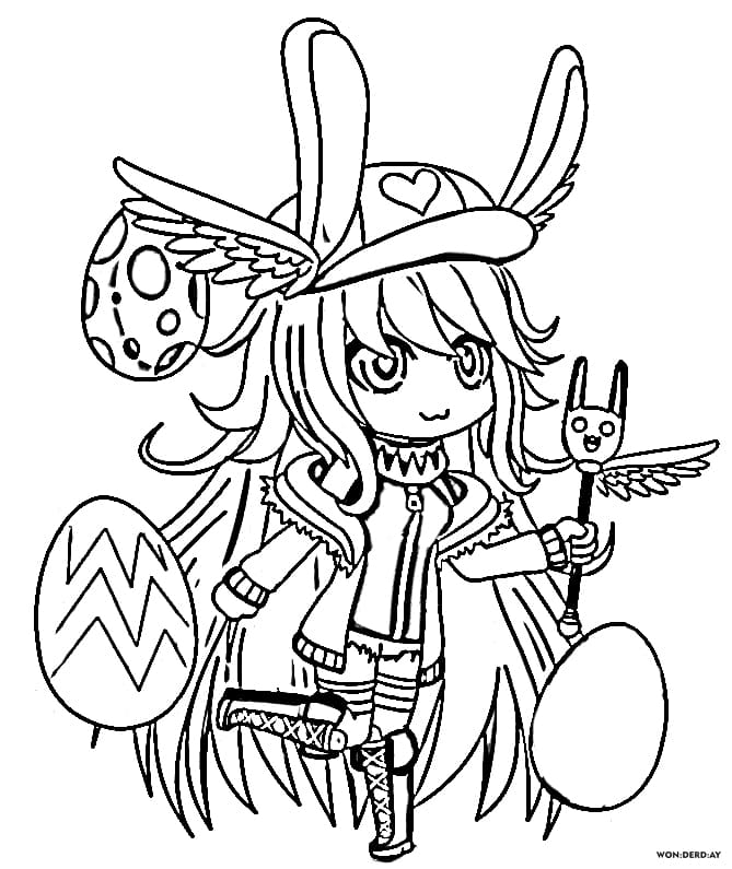 Coloring Pages Gacha Life. Print for free
