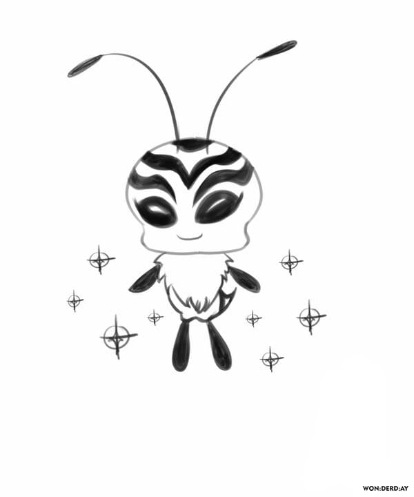 Desenhos para Colorir Kwami. Tikki, Nooro e outros. Miraculous Ladybug