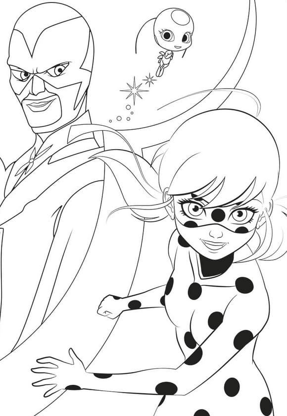 Desenhos para colorir de Ladybug