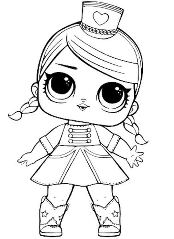 LOL Surprise Dolls Coloring Pages. Print in A4 format