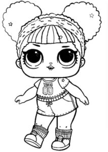 LOL Surprise Dolls Coloring Pages. Print in A4 format