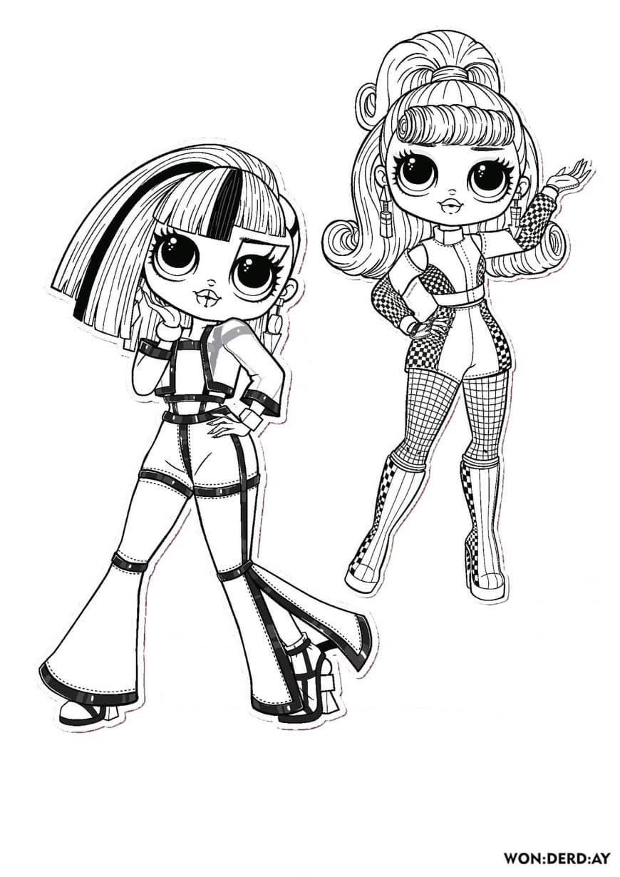 Coloring Pages Lol Omg Download Or Print New Dolls For Free