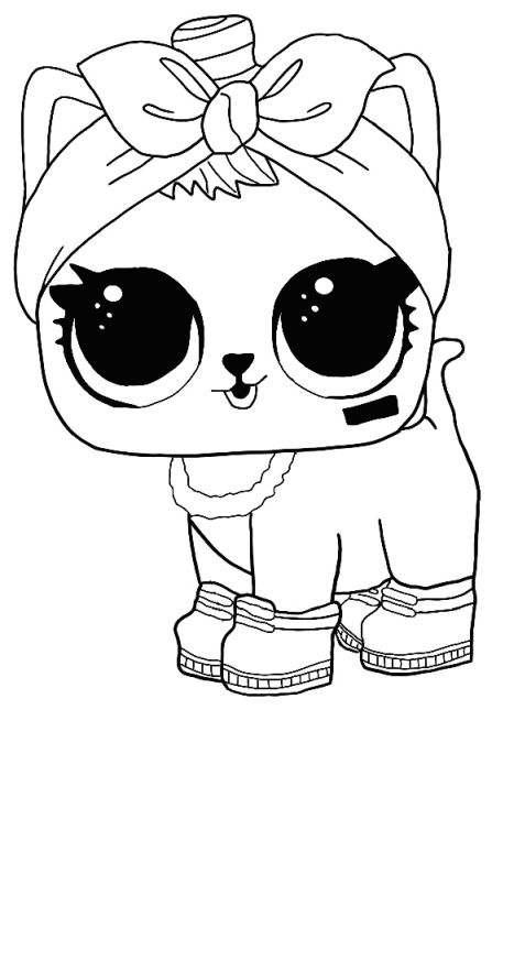 LOL Surprise Winter Disco coloring pages. Print dolls and pets