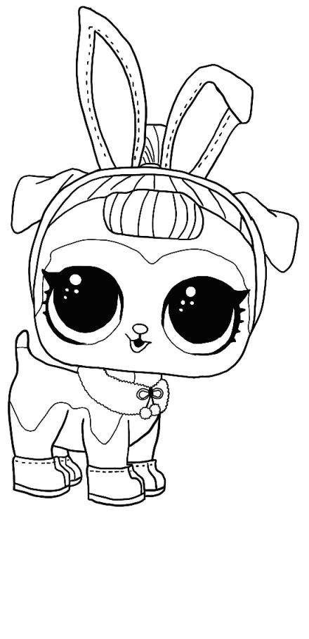 LOL Surprise Winter Disco coloring pages. Print dolls and pets