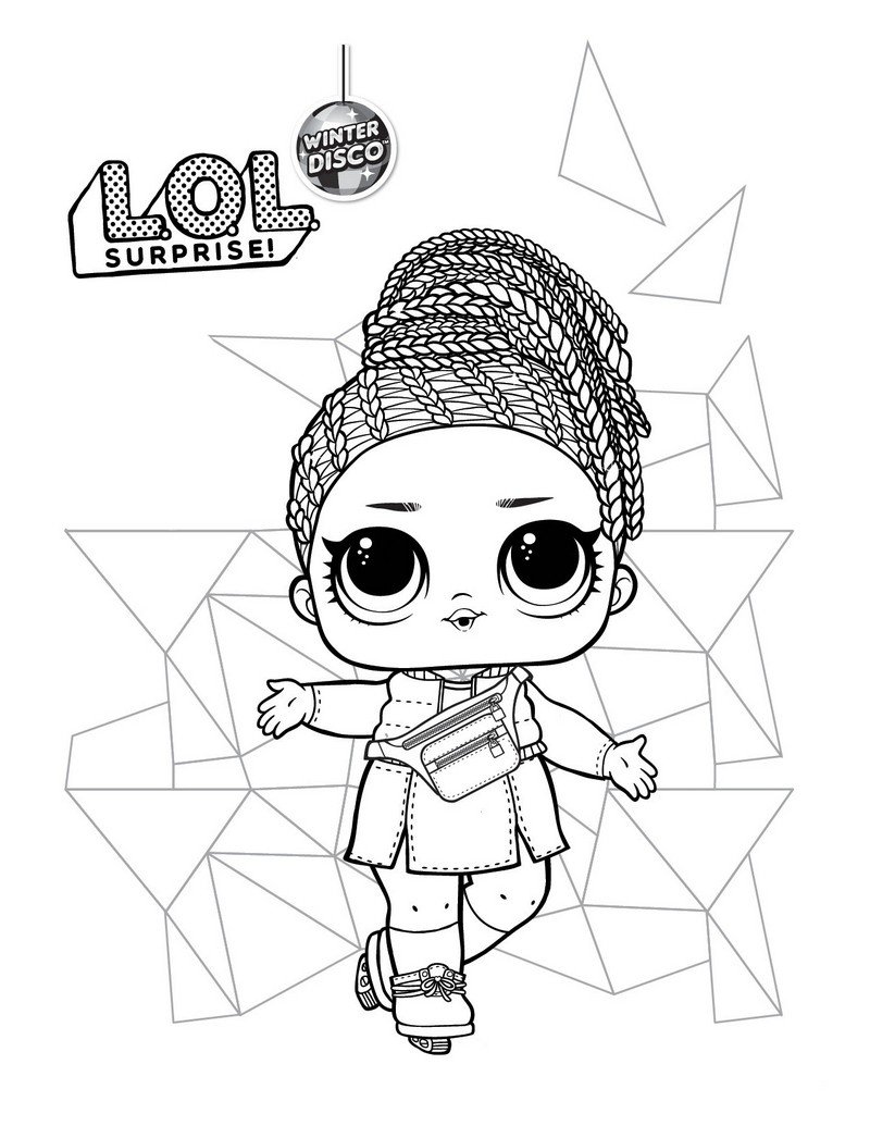 LOL Surprise Coloring Pages Snow Angel