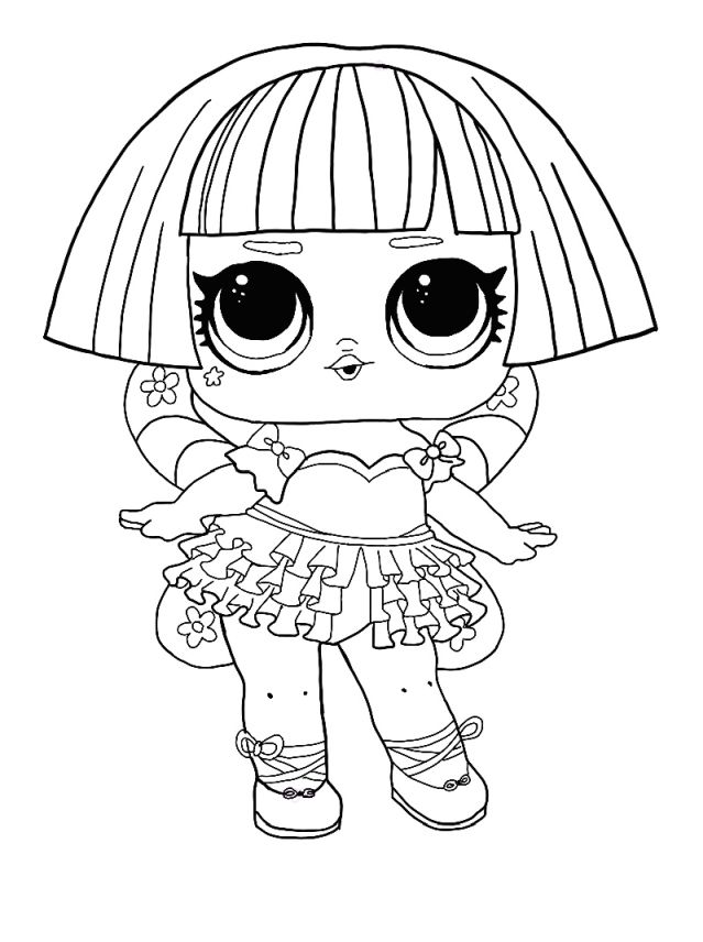 LOL Surprise Winter Disco coloring pages. Print dolls and pets