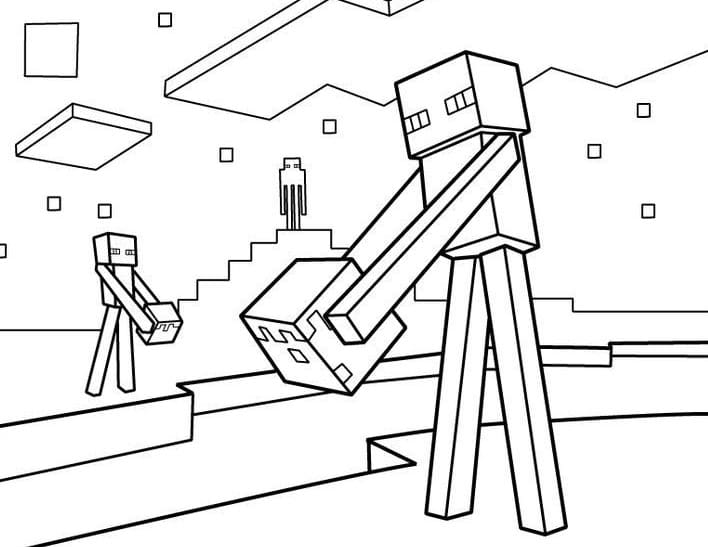 100 Minecraft Coloring Pages. Print or download