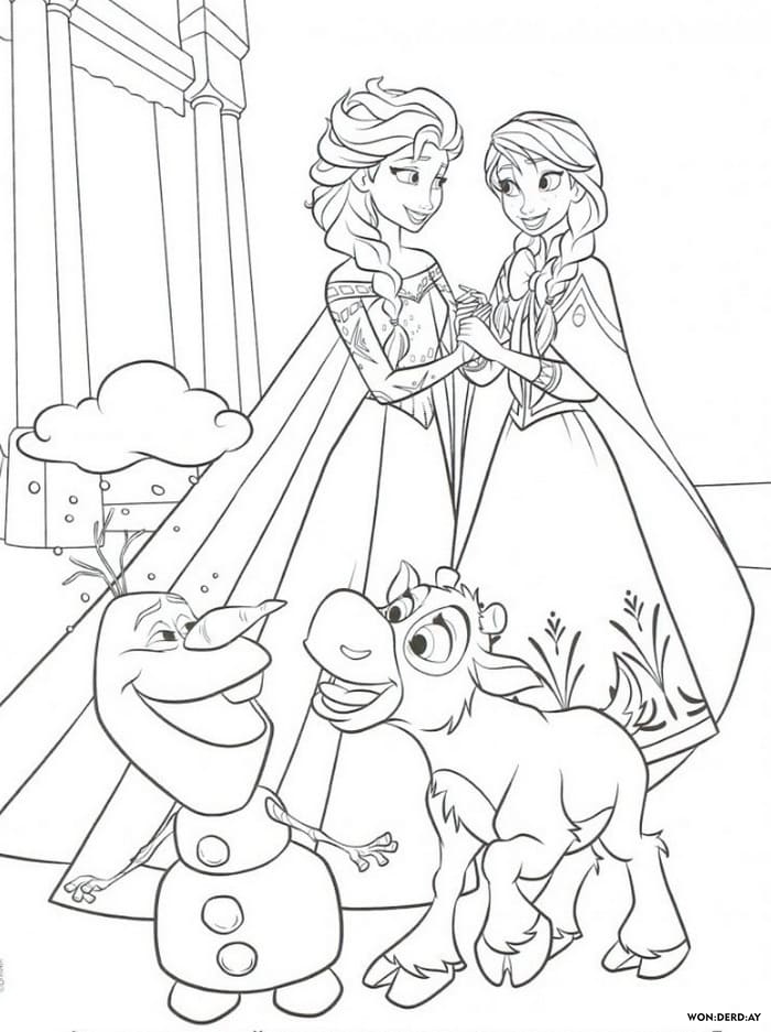 Download 39 + imagenes de elsa frozen 2 para colorear