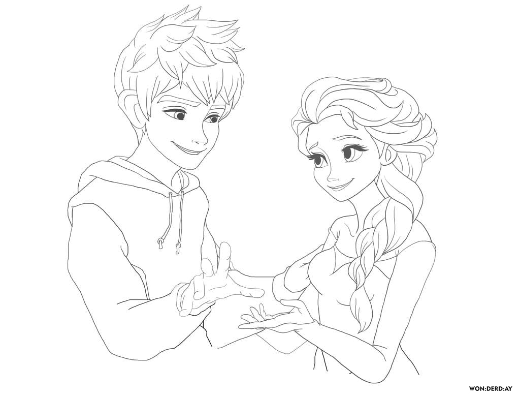 jack frost coloring pages