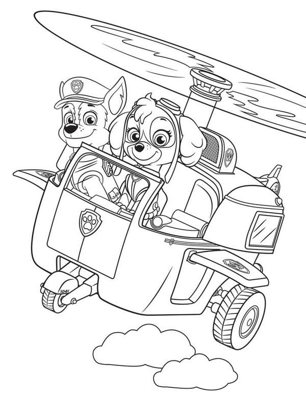 Paw Patrol Ausmalbilder Sky