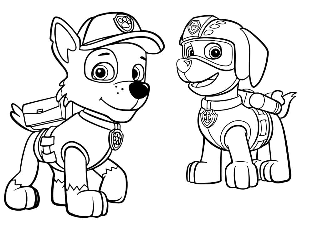 Paw Patrol Ausmalbilder Zuma | Kinder Ausmalbilder